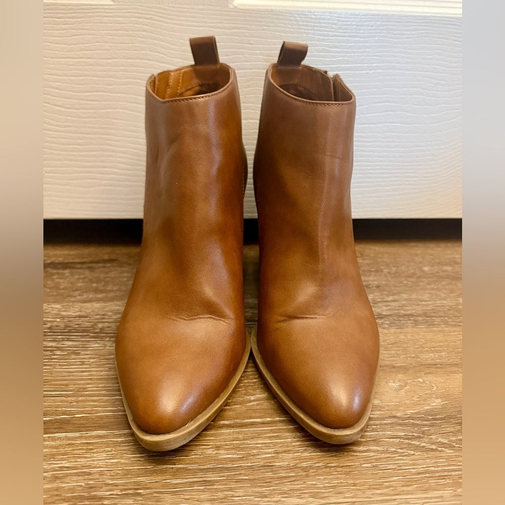 Circus by Sam Edelman Faux Leather Brown Ankle Booties, Women’s Size 8.5 - Picture 4 of 10